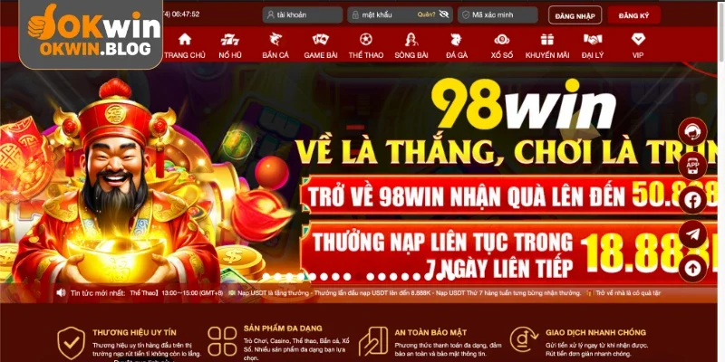 Những lợi thế của 98WIN tạo nên sự khác biệt